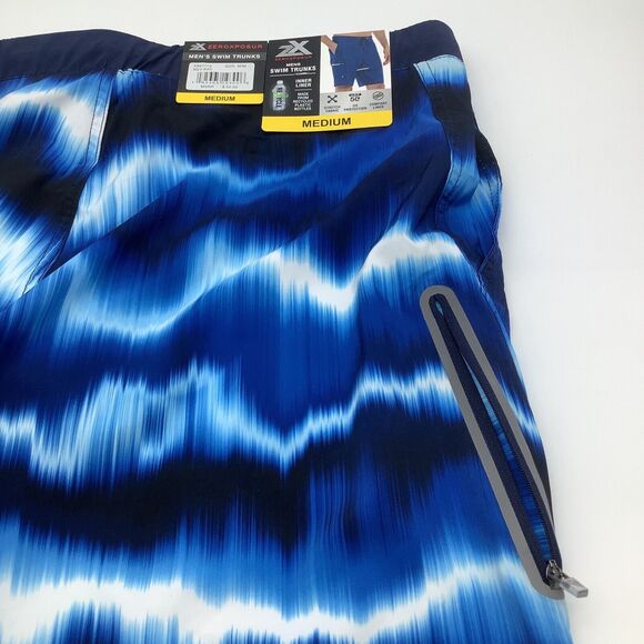 Zeroxposur Mens Swim Trunks Navy Ray Size Medium NWT - Picture 7 of 12